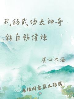 我的武功太神奇,能自动修炼