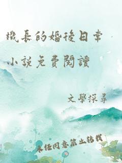 机长的婚后日常小说免费阅读