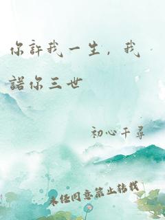 你许我一生,我诺你三世